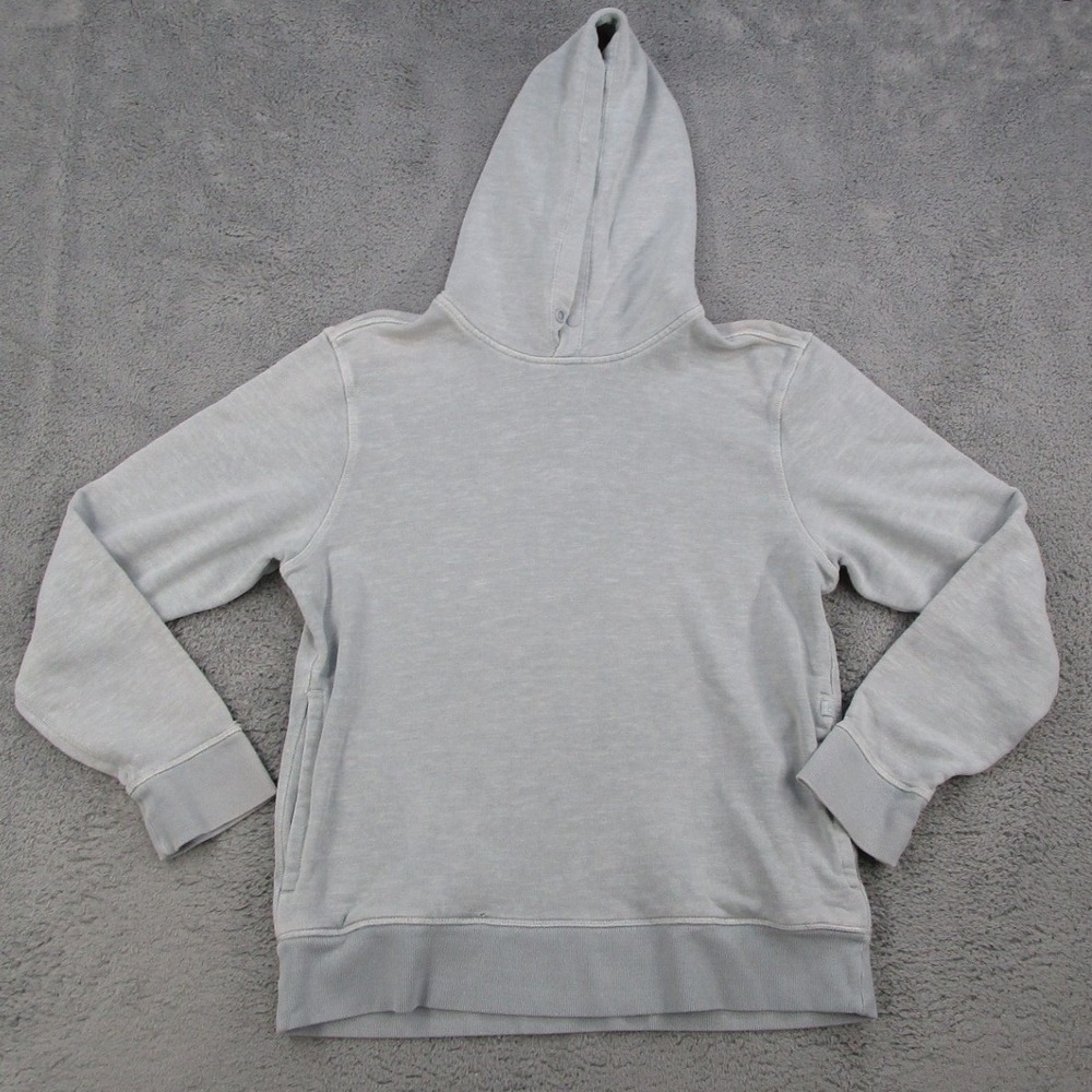 Outerknown Hightide Hoodie Mens M Blue Hemp Organic Cotton Pullover 03543-00